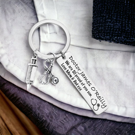 Personalised Nurse / Doctor / Vet Keyring