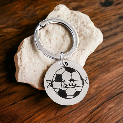 Personalised Football Keyring