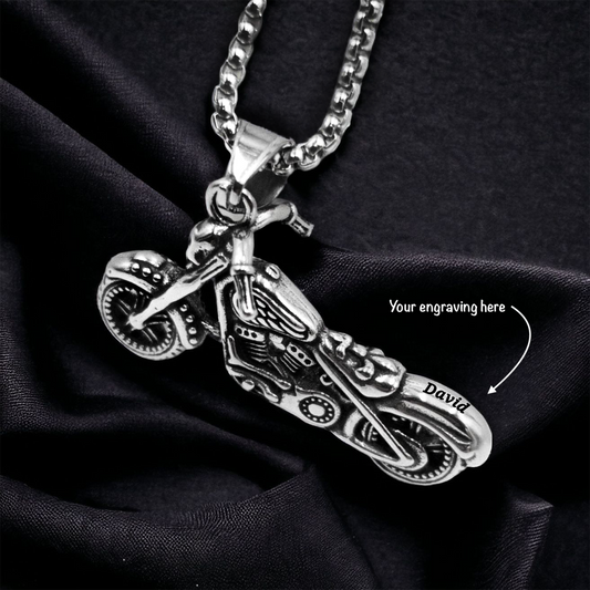 Personalised Motorbike Necklace