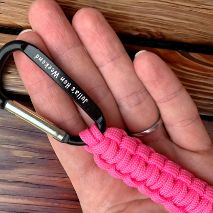 Personalised Paracord Carabiners