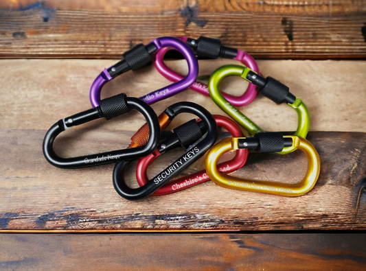 Personalised Locking Carabiners