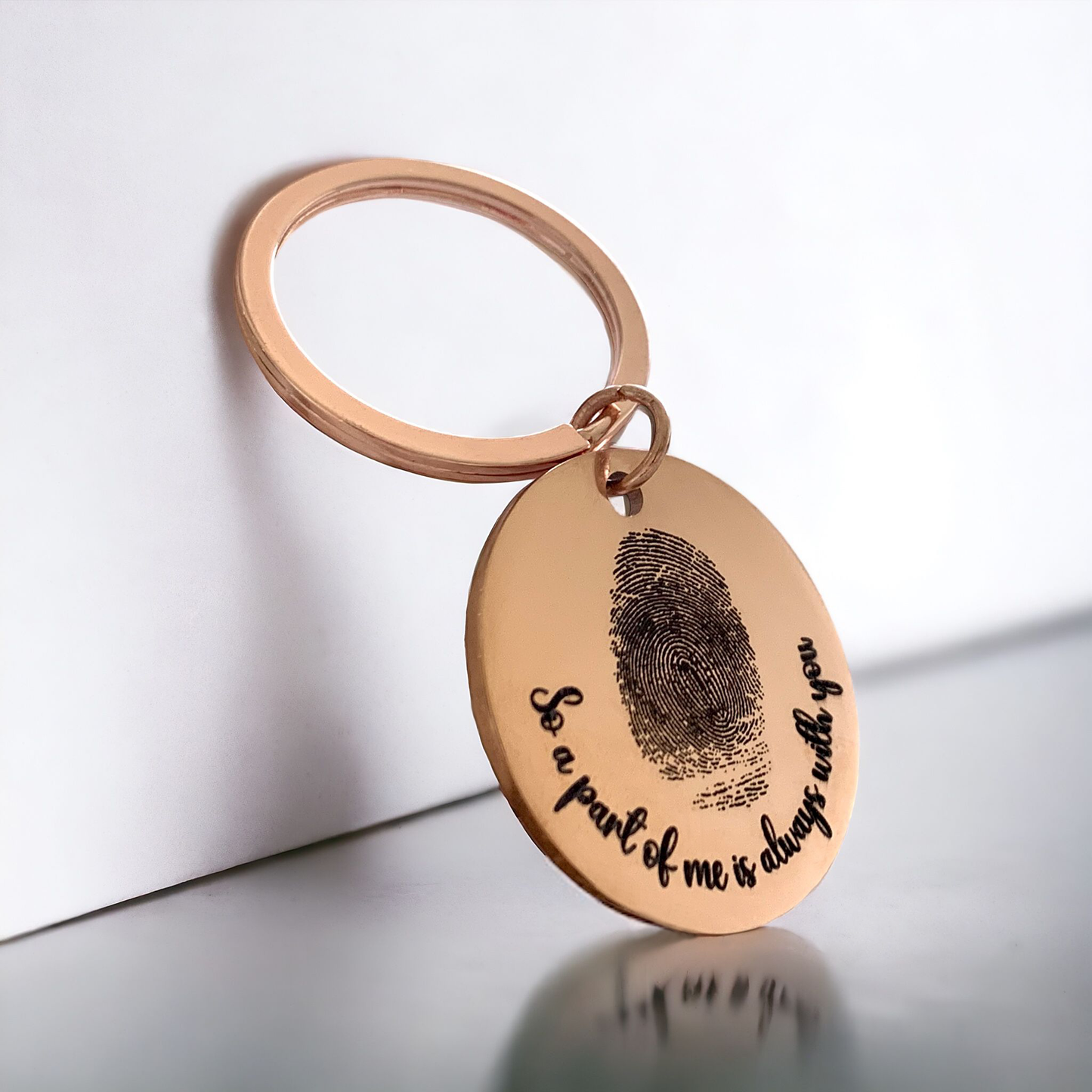 Personalised Thumb / Finger Print Keyring