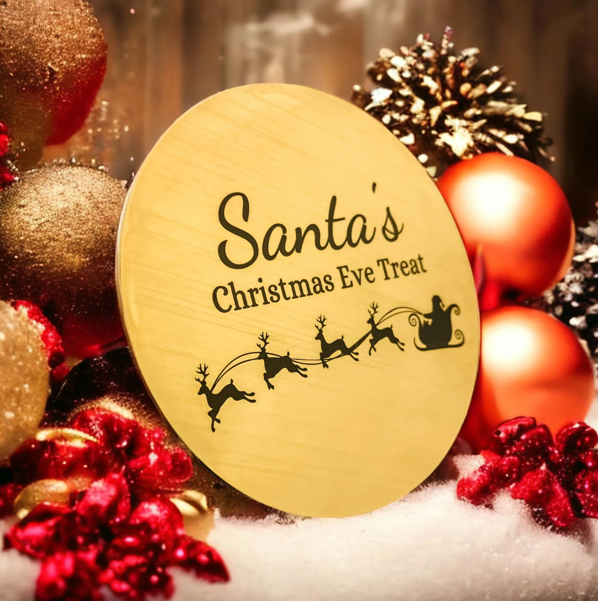 Personalised Christmas Santa Coaster