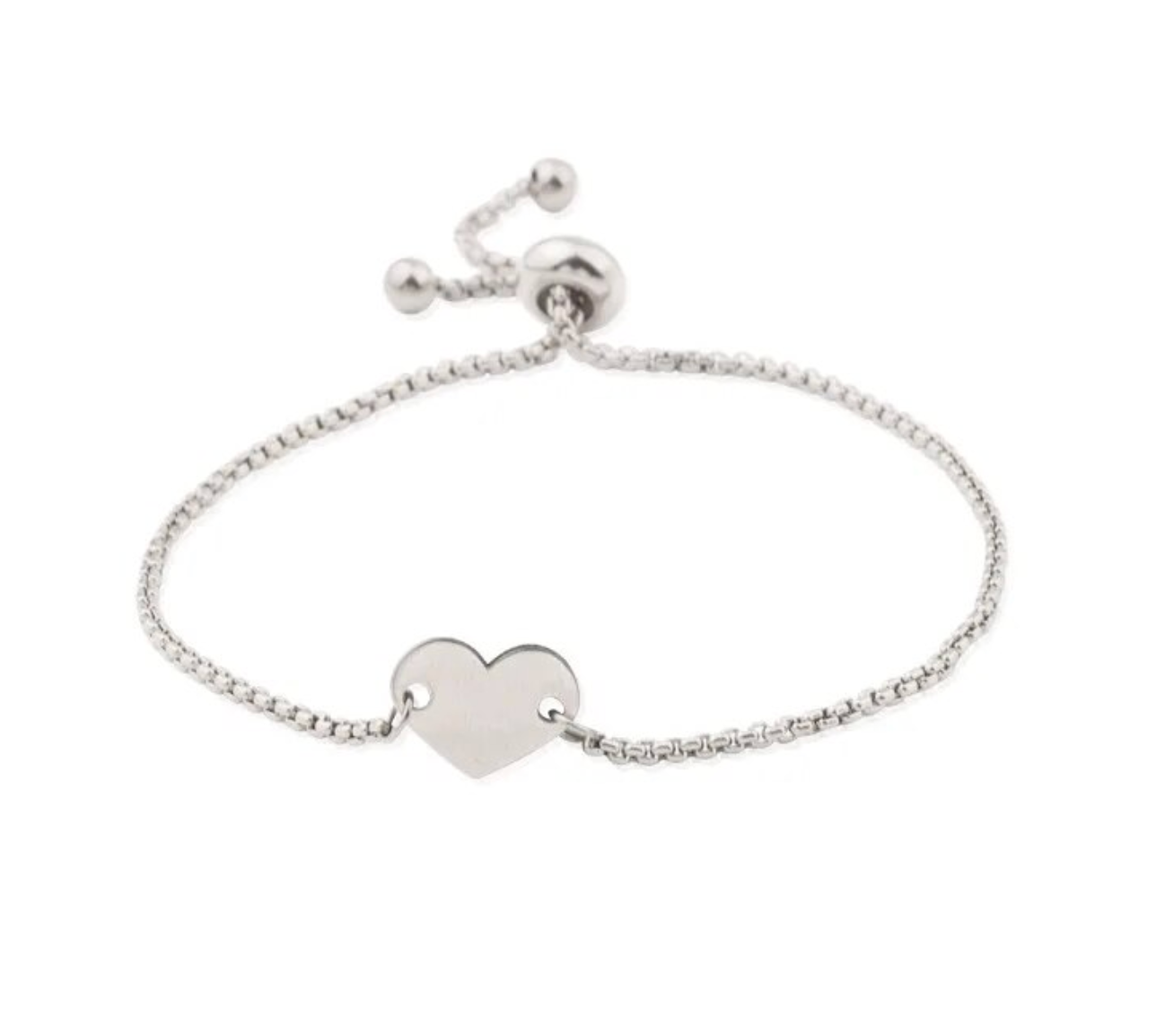 Personalised Heart Charm Bracelet