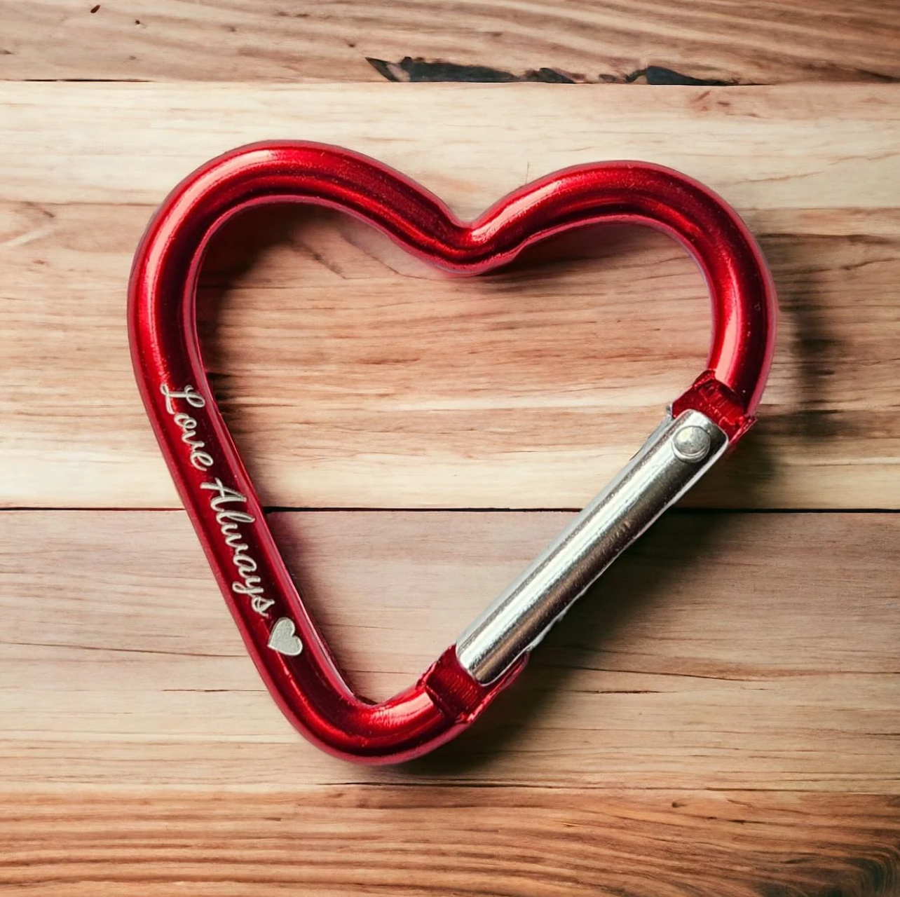 Personalised Heart Carabiners (Pack 3)