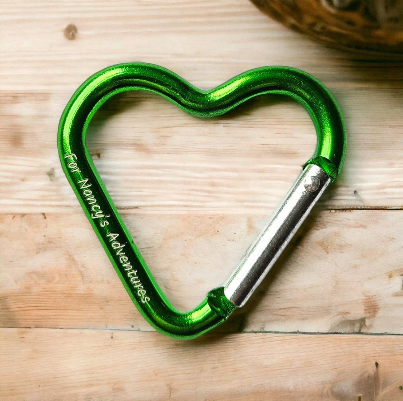 Personalised Heart Carabiners (Pack 3)