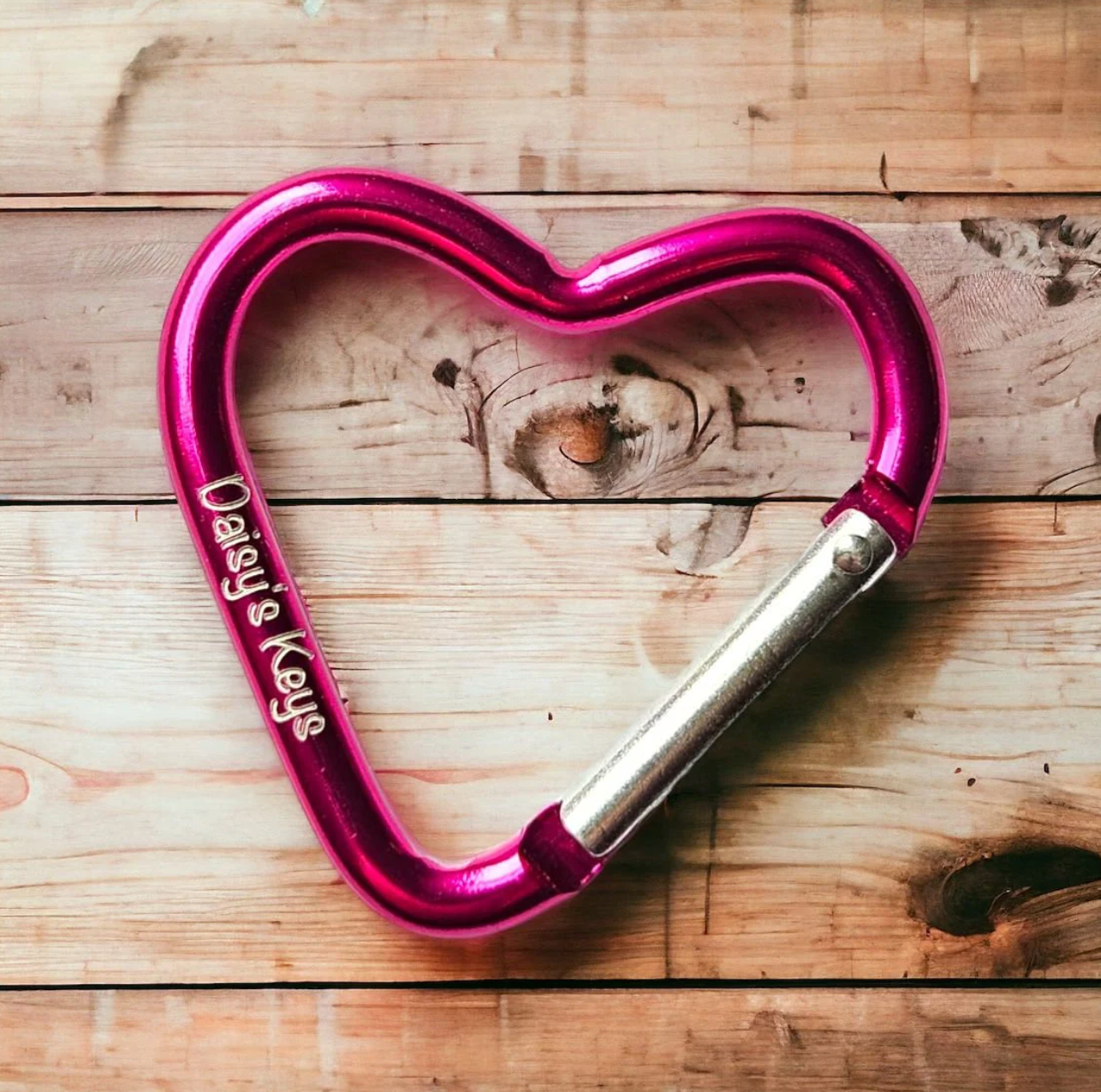 Personalised Heart Carabiners (Pack 3)