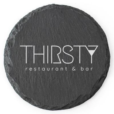 Personalised Logo Slate Coaster