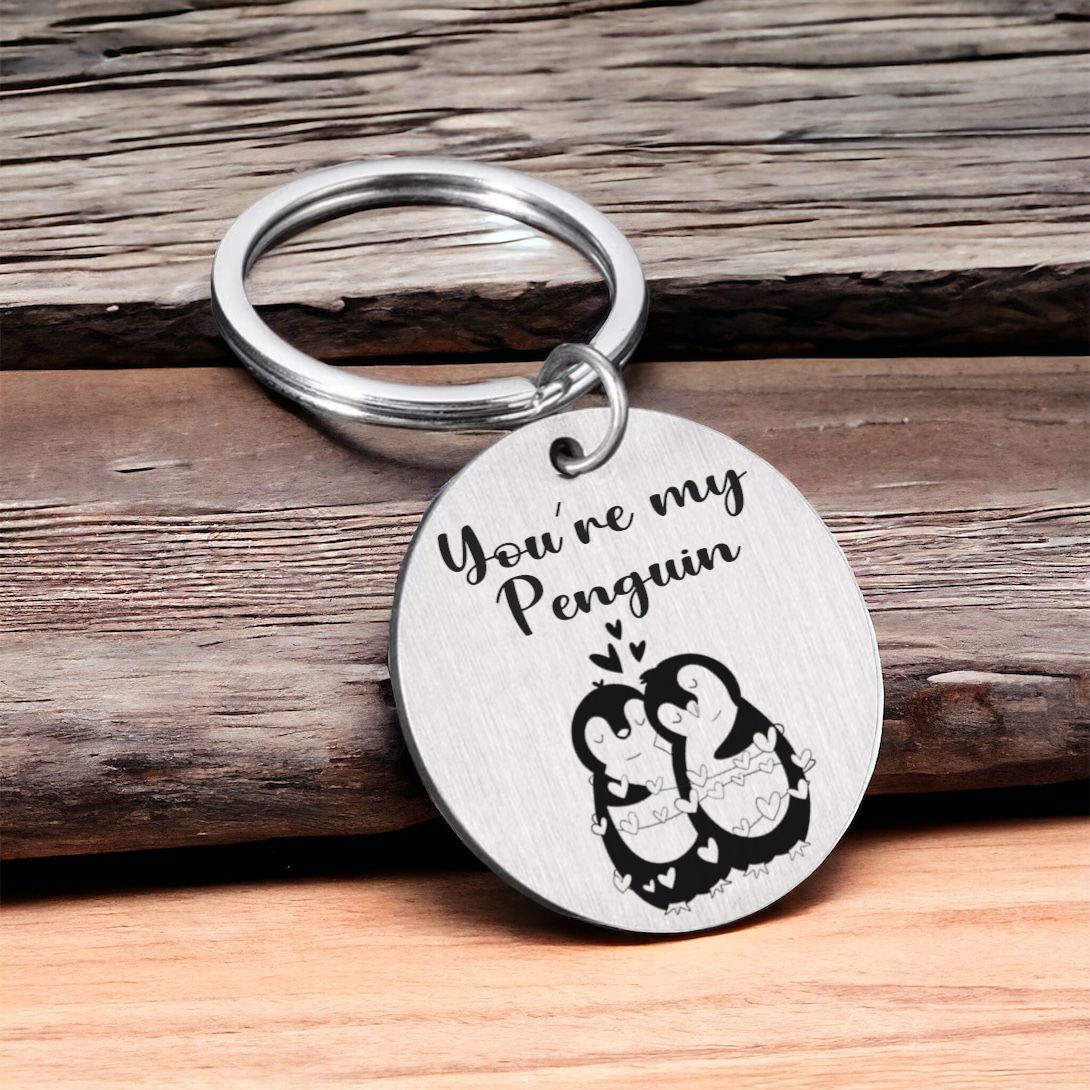 Personalised You're My Penguin Keyring