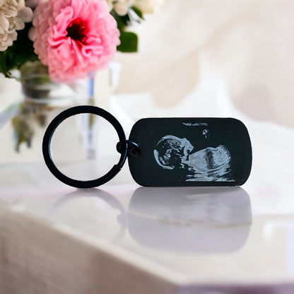 Personalised Baby Scan Keyring