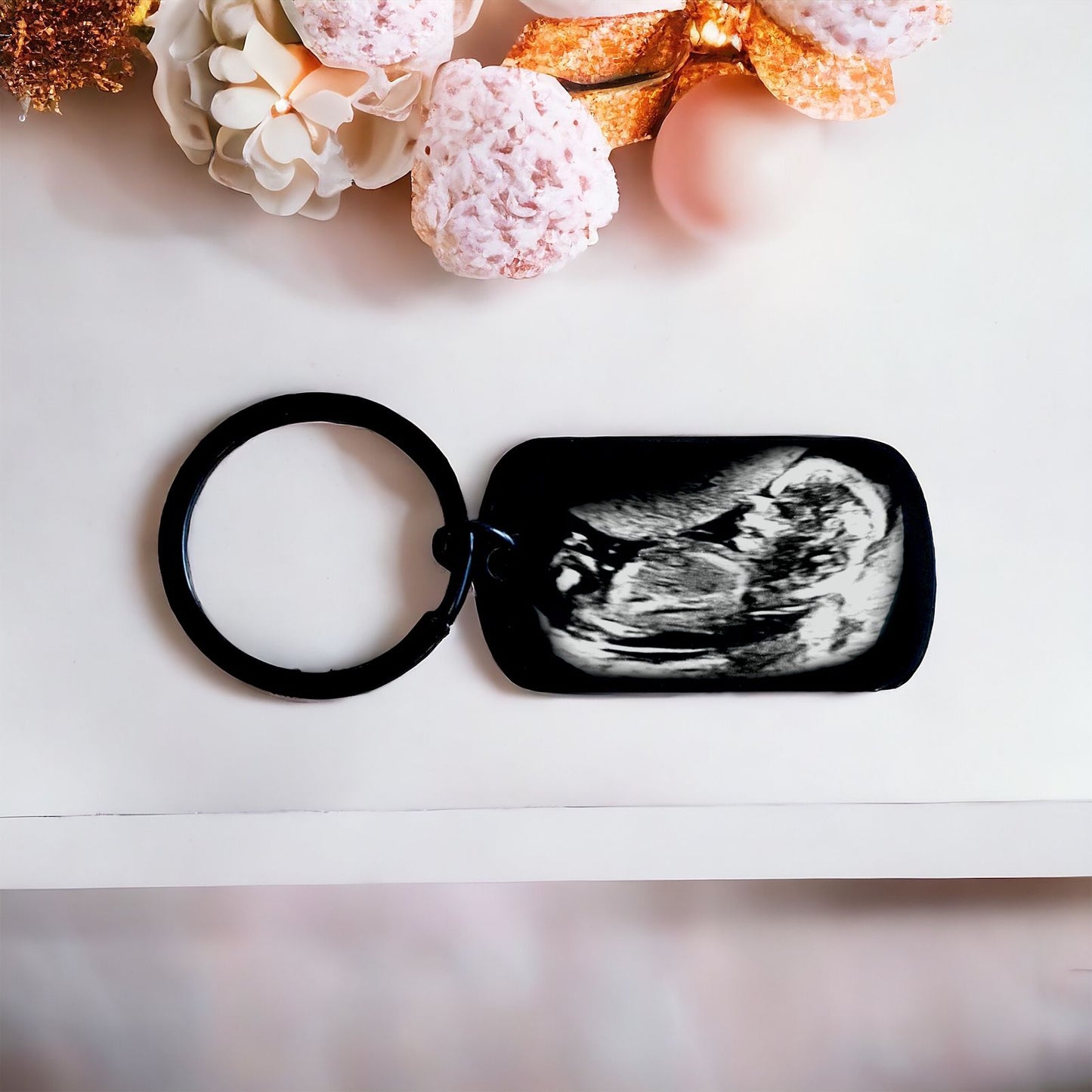 Personalised Baby Scan Keyring