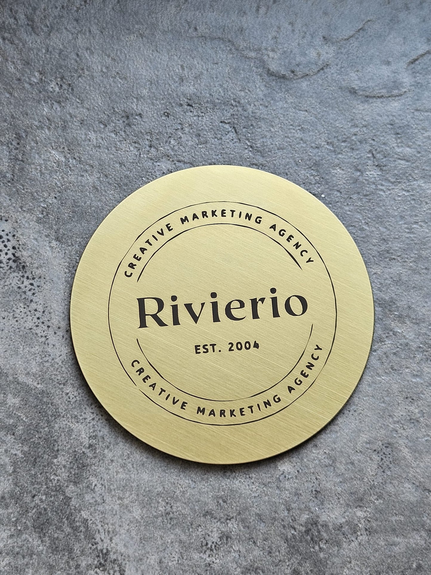 Personalised Company Logo Stainless Steel Coaster