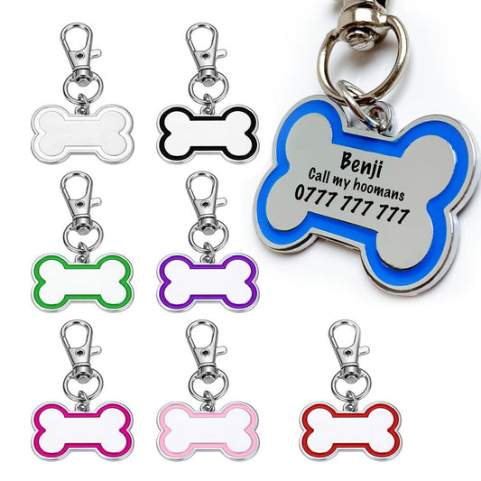 Personalised Bone Shaped Dog ID Tag