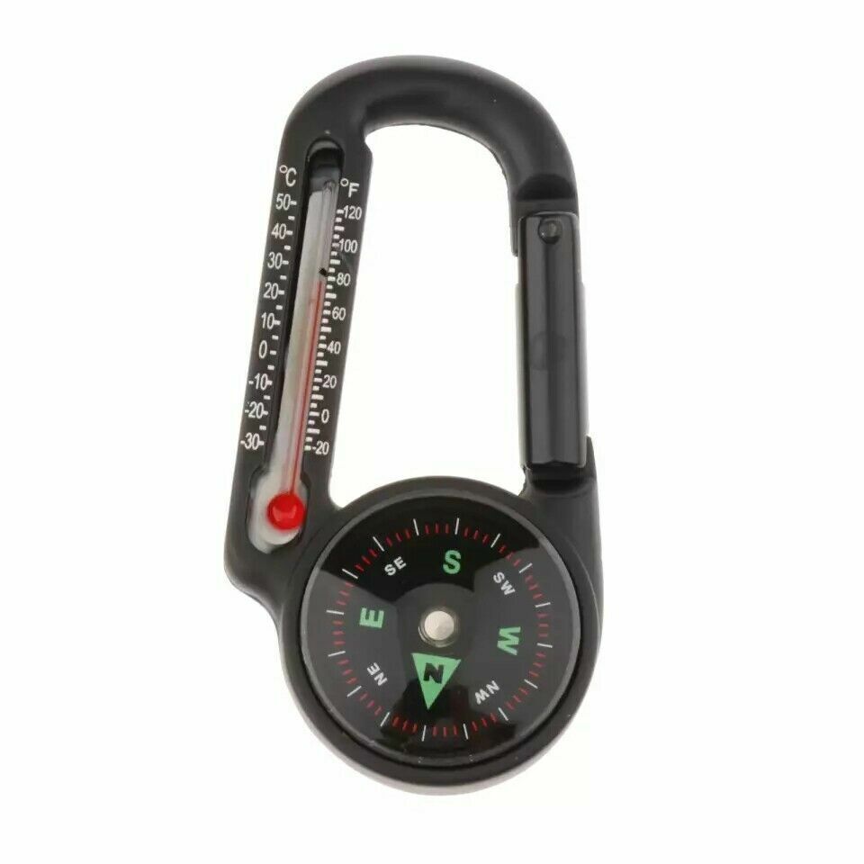 Personalised Compass Thermometer Keyring