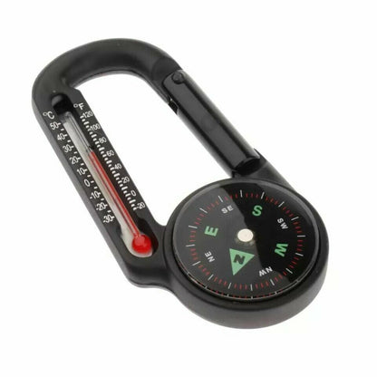 Personalised Compass Thermometer Keyring