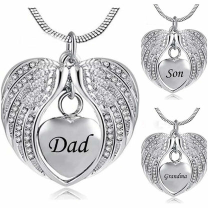 Personalised Wings Urn Necklace