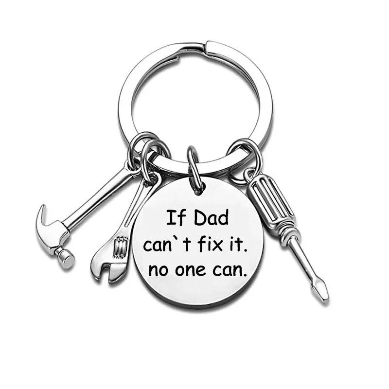 Personalised Dad Can't Fix It Keyring