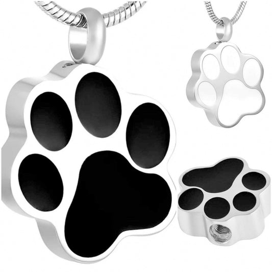 Personalised Paw Urn Necklace