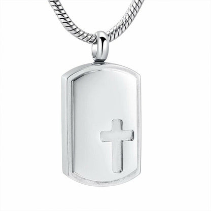 Personalised Cross Urn Necklace