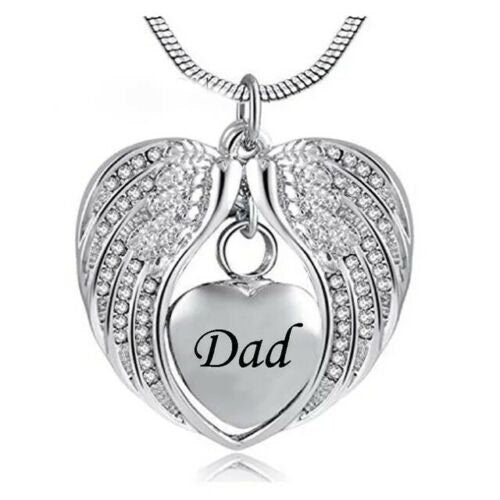 Personalised Wings Urn Necklace