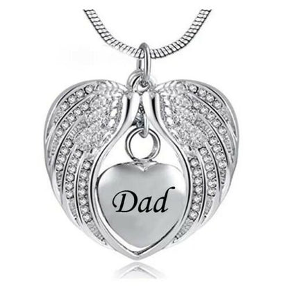 Personalised Wings Urn Necklace