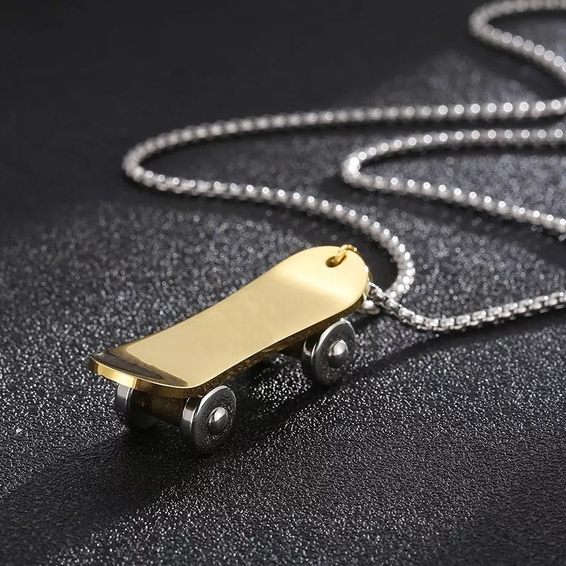 Personalised Skateboard Necklace