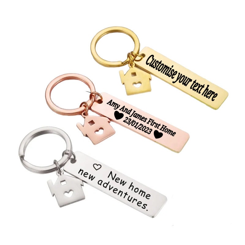 Personalised Home Keyring