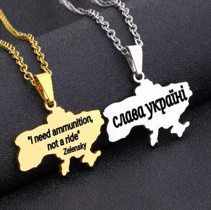 Personalised Ukraine Necklace