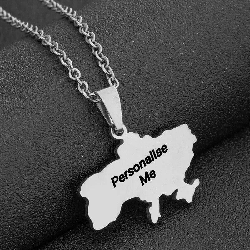 Personalised Ukraine Necklace