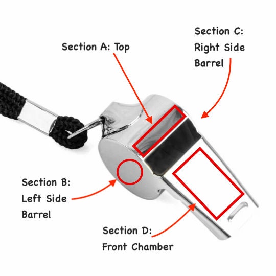 Personalised Stainless Steel Whistles