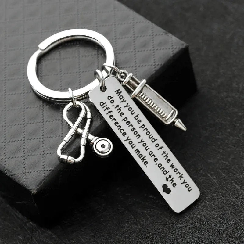 Personalised Nurse / Doctor / Vet Keyring