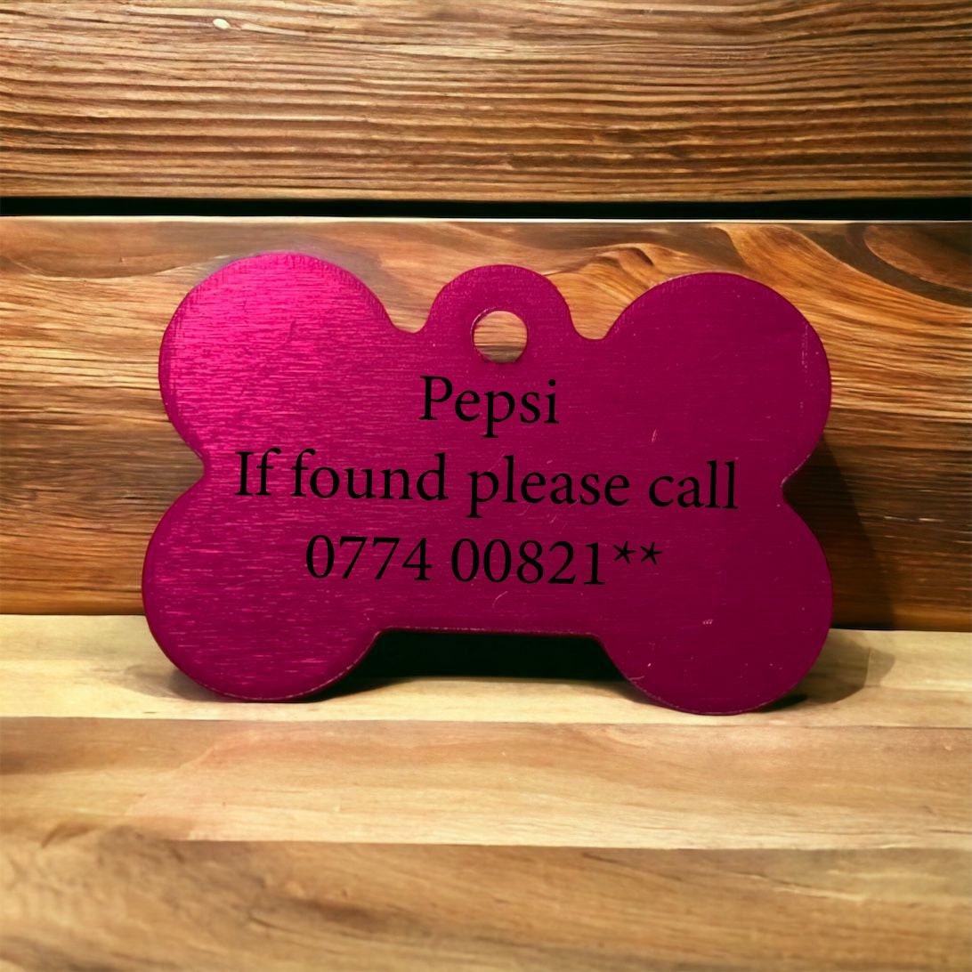 Personalised Bone Pet ID Tag